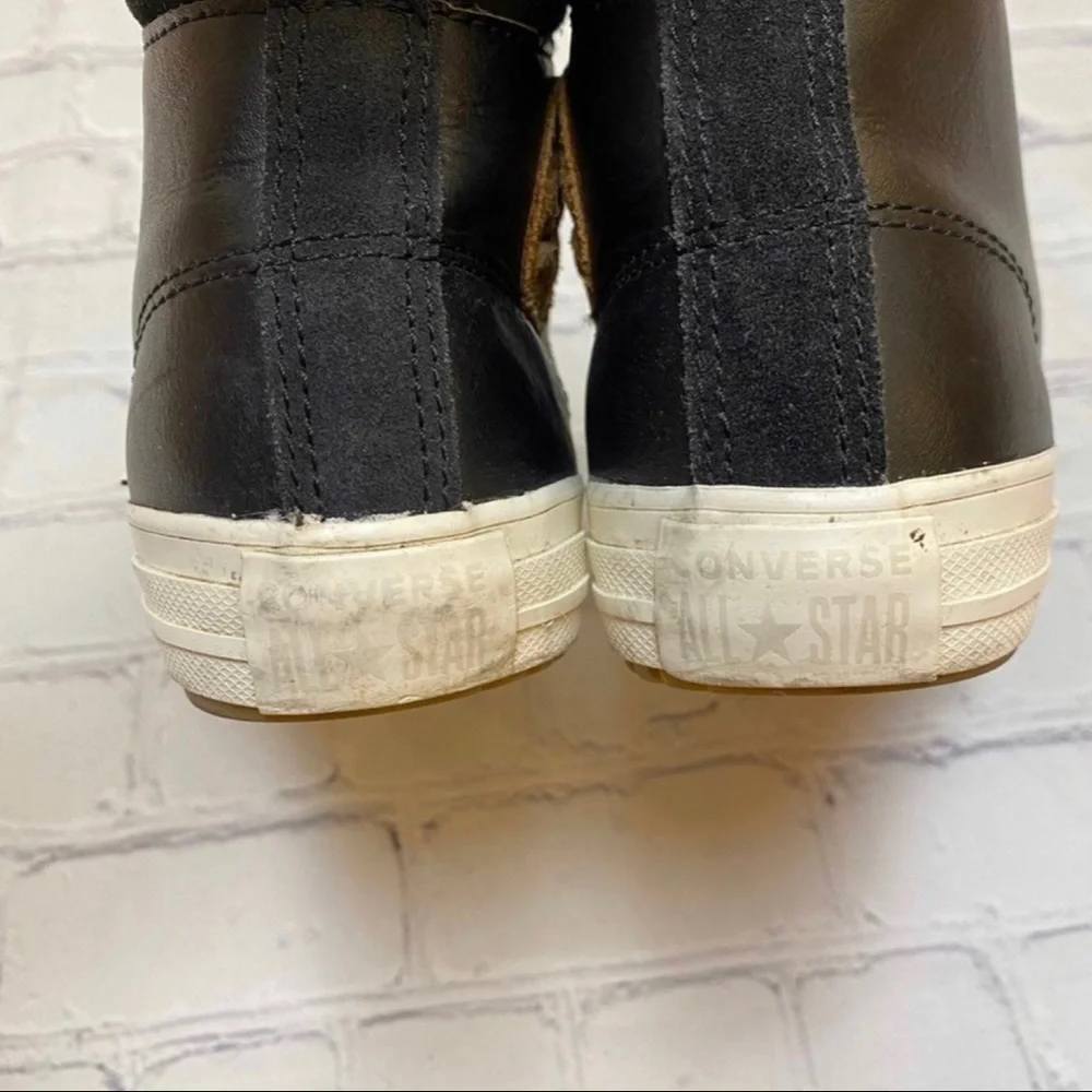 Black Leather Converse Sneaker